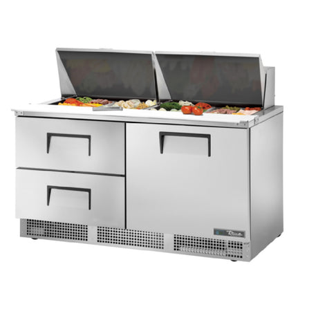 True Mfg. - General Foodservice TFP-64-24M-D-2-HC - Sandwich/Salad Unit, Two-section
