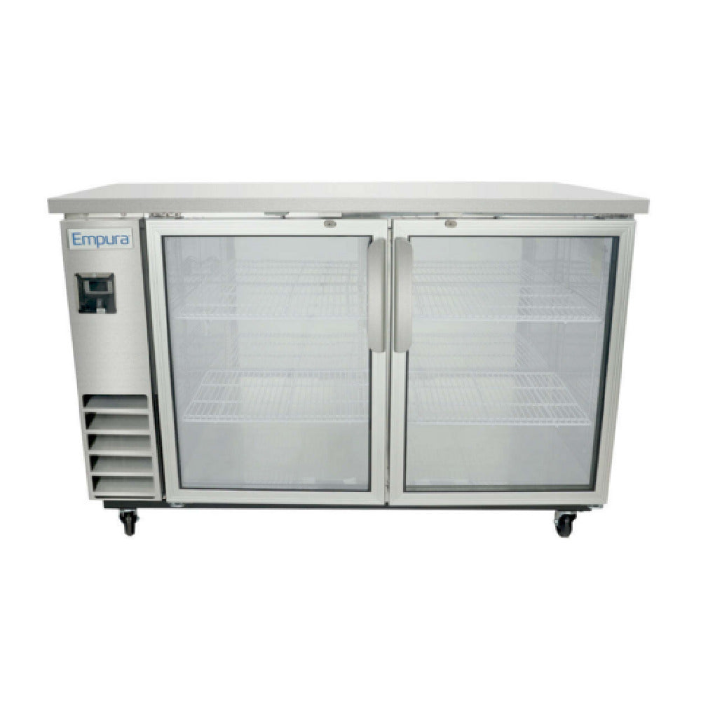 Empura E-KBB60-2G-24-S - Back Bar Cooler, 61.1"W X 24.4"D X 41.7"H, 16.6 Cu. Ft. Capacity
