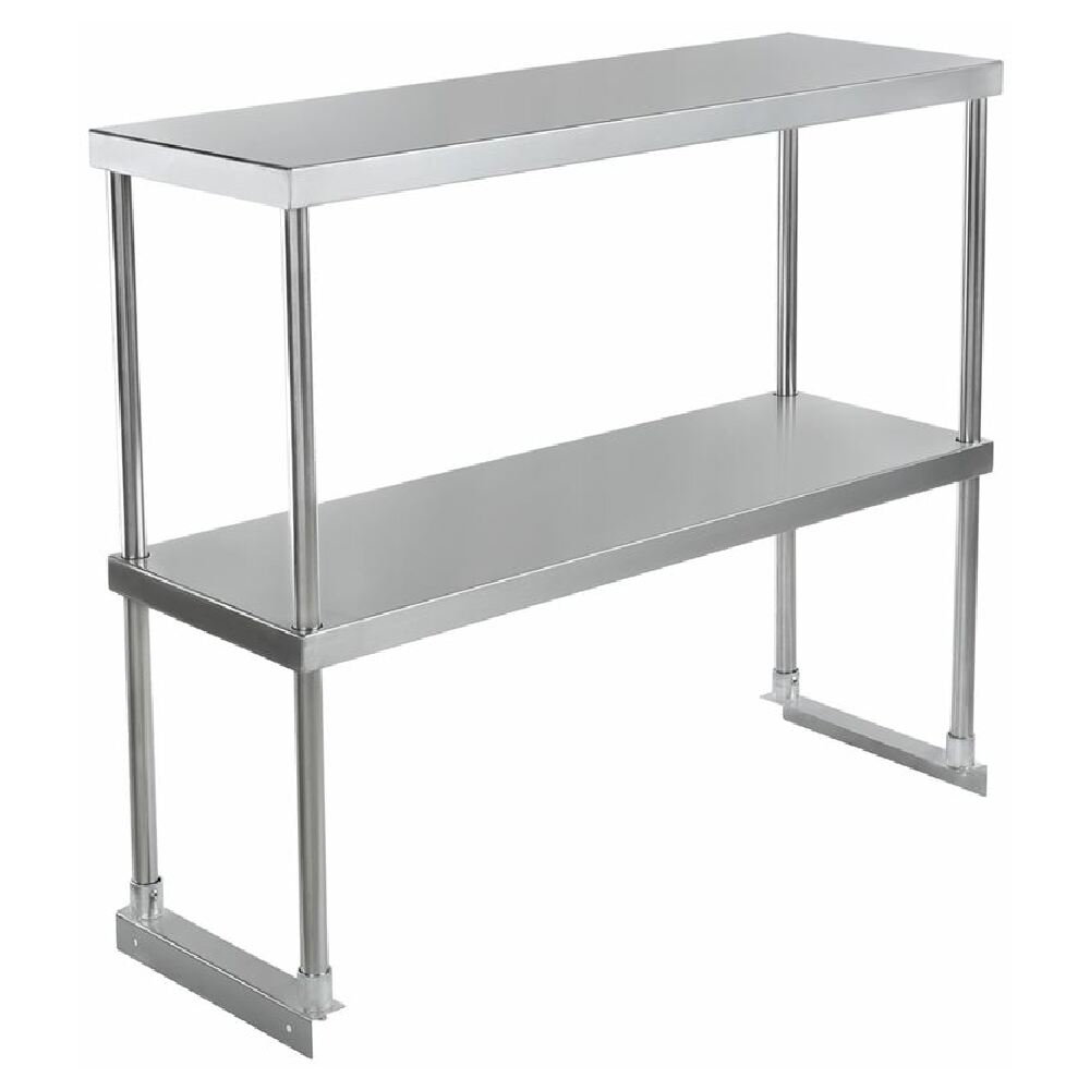 Stainless steel double-tier shelf unit for Empura Stainless EDOS1236 Overshelf