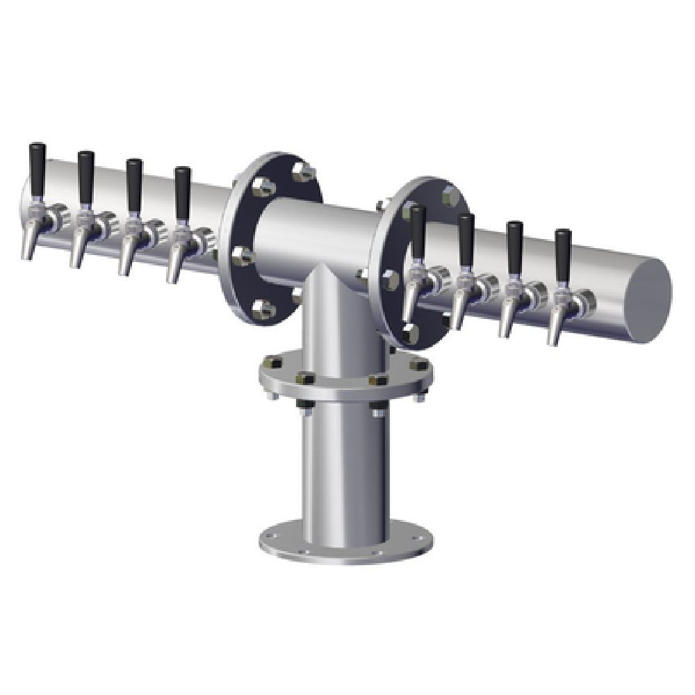 Perlick 4061-6 - TEE Shaped Brew-Pipe Tower, Countertop, 31-5/16" W X 17-3/4" H