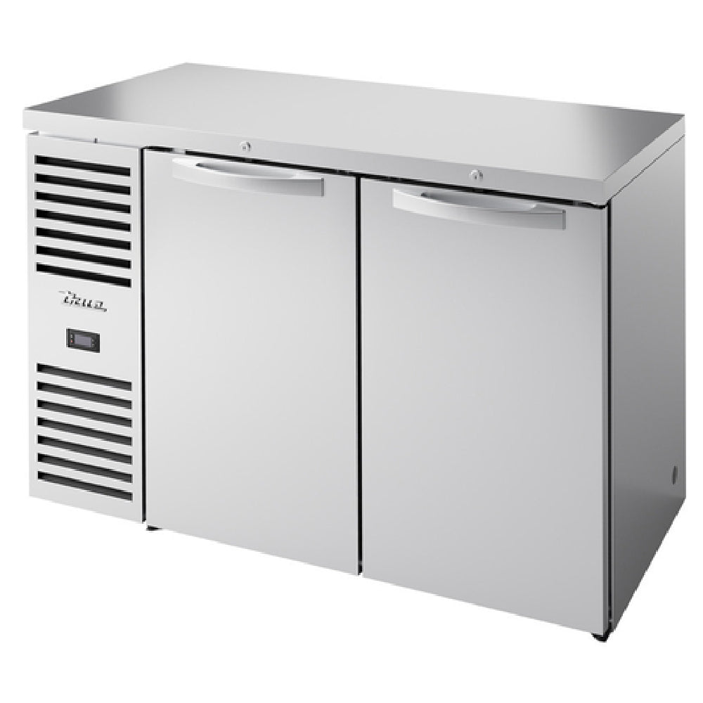 True Mfg. - Premier Bar TBR52-RISZ1-L-S-SS-1 - Refrigerated Back Bar Cooler, Two-section