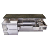 Perlick PTE68-B-WF - Tobin Ellis Signature Cocktail Station, Pre-configured, 68"W O.A.