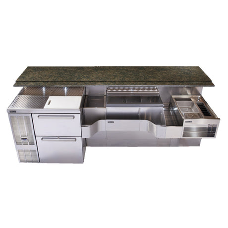 Perlick PTE68-B-WF - Tobin Ellis Signature Cocktail Station, Pre-configured, 68"W O.A.