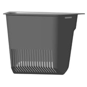 Gray plastic container with ridges for Hoshizaki DB-130H & DB-200H Chute Grill