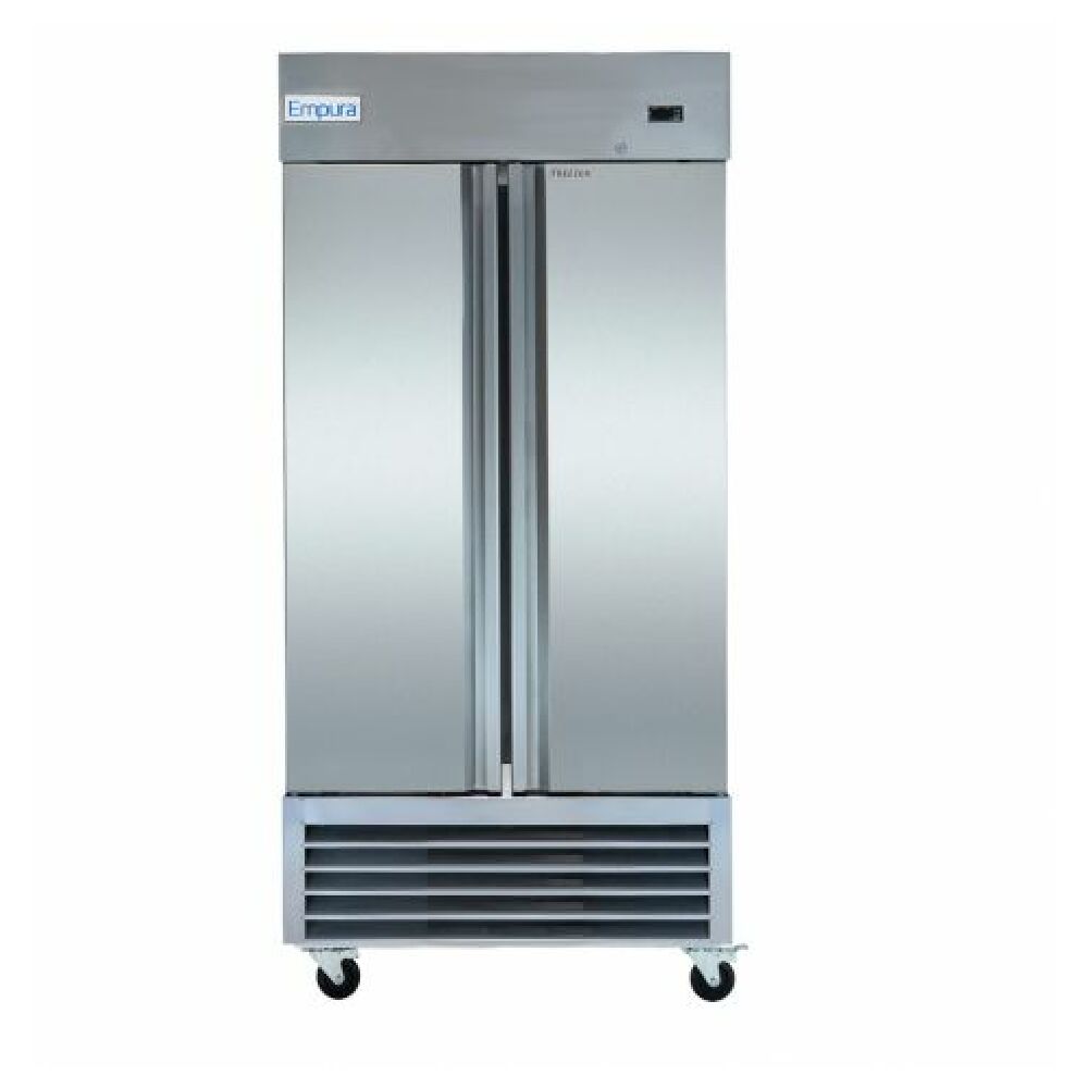 Empura Refrigeration E-KB35F Empura 40.9" Stainless Steel Reach-In Freezer With 2 Full-Height Solid Doors 33 Cu Ft