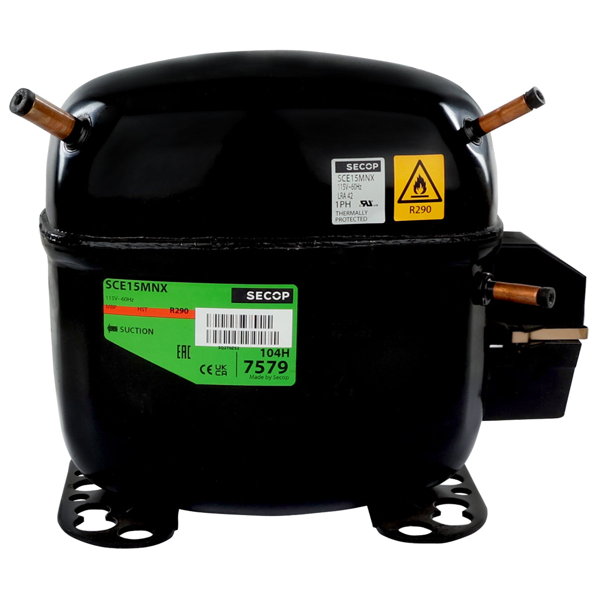 Empura Parts 1.1.01.00009 compressor compatible with E-MCF430 and E-MCH430 Empura ice machines
