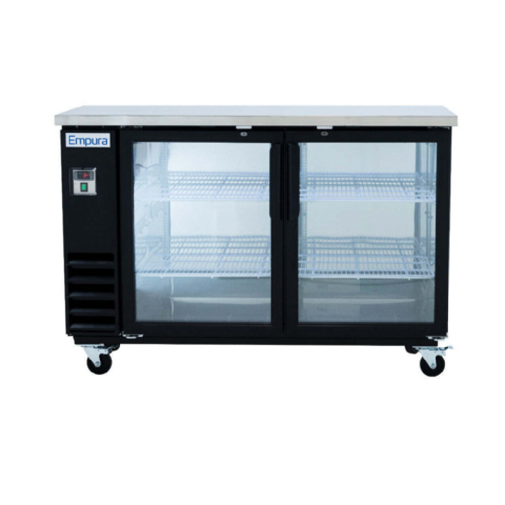 Empura E-KBB60-2G-24 - Back Bar Cooler, 61.1"W X 24.4"D X 41.7"H, 16.6 Cu. Ft. Capacity