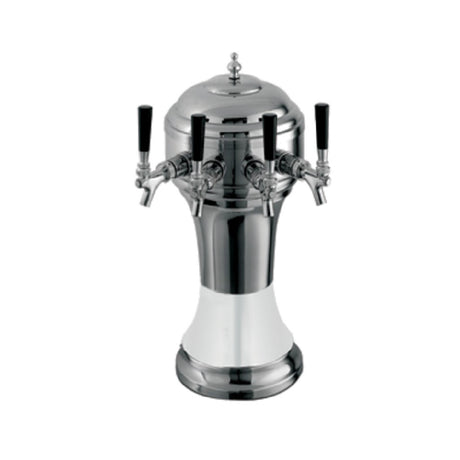 Perlick 4056WH4BPC - Roma Draft Beer Tower, Countertop, 8-1/8" Diameter X 20-1/2"H