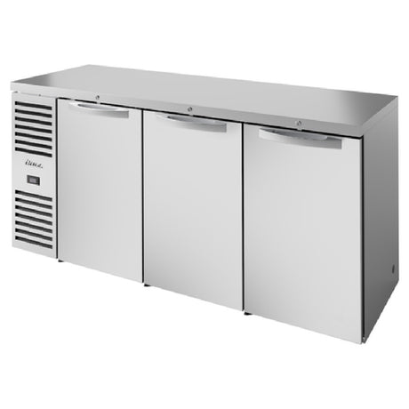 True Mfg. - Premier Bar TBR84-RISZ1-L-S-SSS-1 - Refrigerated Back Bar Cooler, Three-section