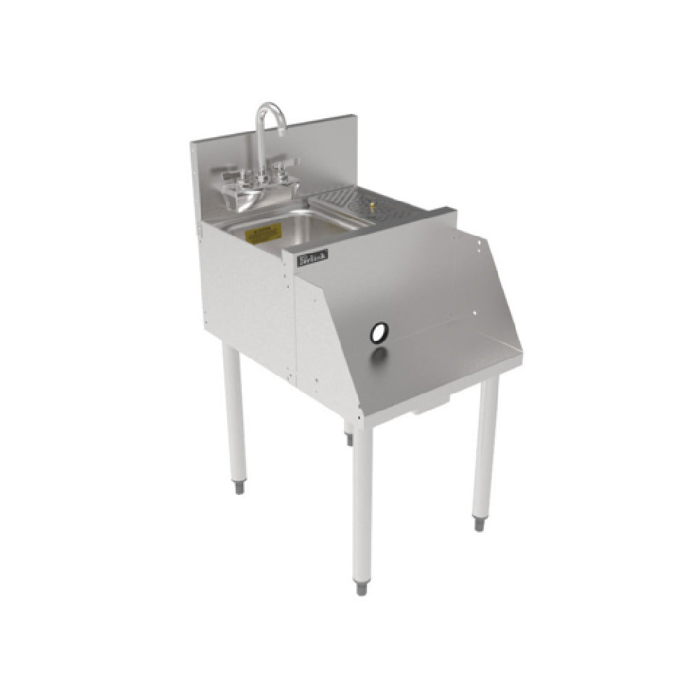 Perlick TSF18BS-RS - TSF Series Underbar Blender Station With 18 Gauge Stainless Steel Dump Sink