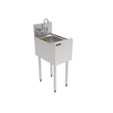 Perlick TS12DS-STK - (Quick Ship) TS Series Underbar Dump Sink Unit, 12"W X 18-9/16"D