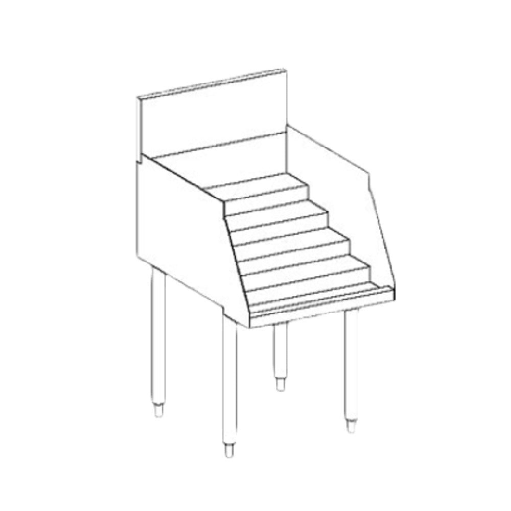 Perlick TS24LS TS Series Liquor Bottle Display Unit Modular 24" Wide