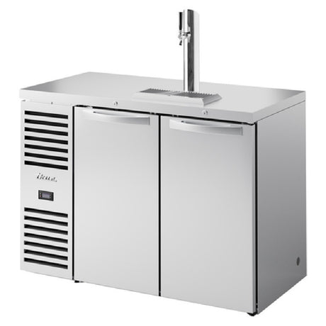 True Mfg. - Premier Bar TDR48-RISZ1-L-S-SS-1 - Refrigerated Draft Bar Cooler, Two-section