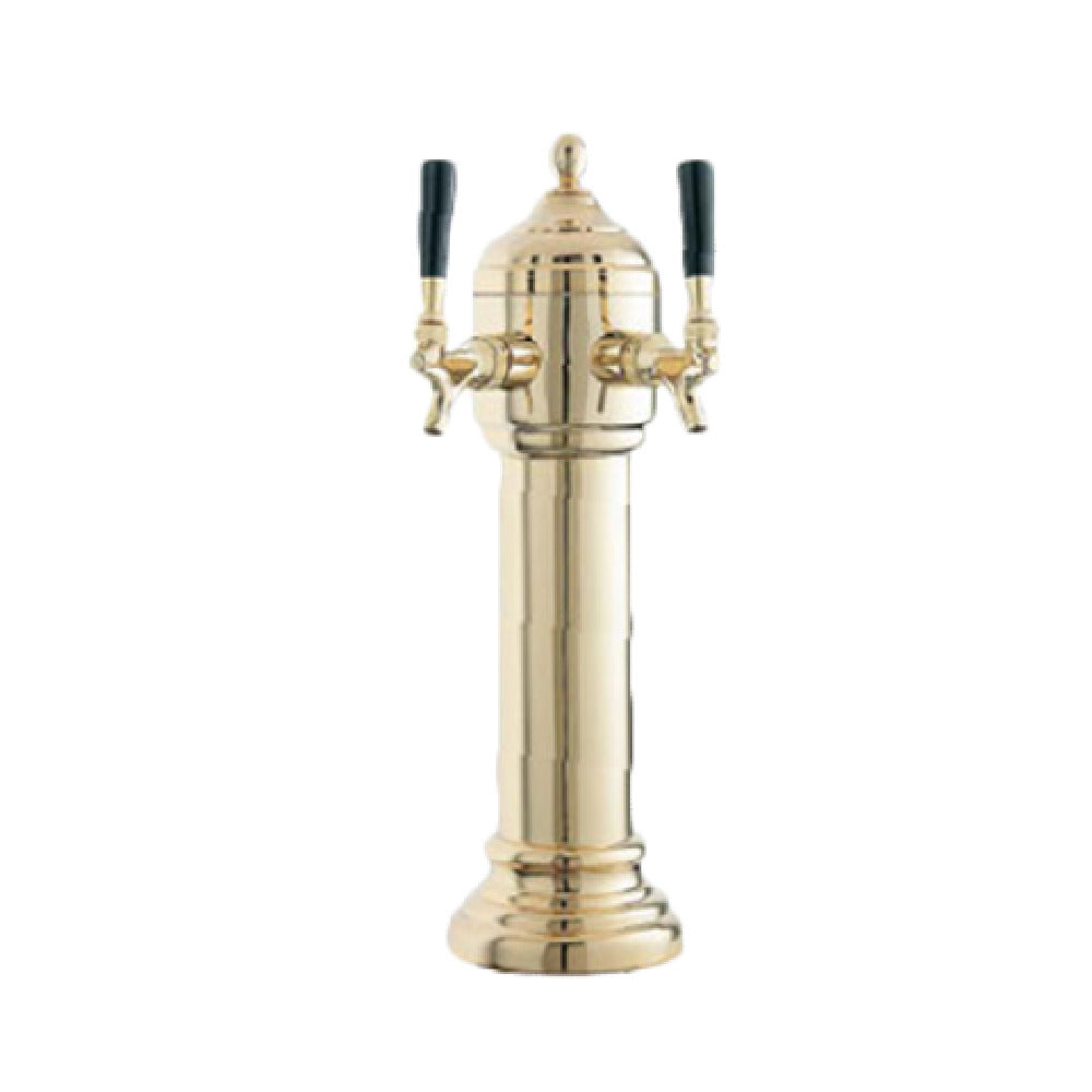 Perlick 4053GD2B - Napoli Draft Beer Tower, Countertop, 5-1/2" Diameter X 19-3/4"H