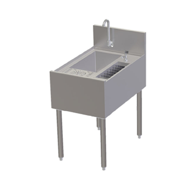 Perlick TSCE18PSTC Tobin Ellis Signature Underbar Utility Sink With Glass Rinser & Tool Caddy