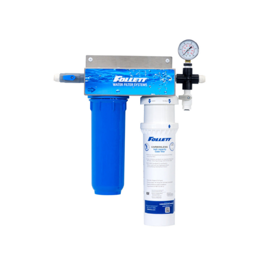 Follett CARBONLESSHICAPSYS Carbonless High Capacity Water Filter System For Use With Horizon Elite And Maestro Plus Ice Machines And Symphony Plus Ice And Water Dispensers. Filtration Capacity Based On Water Conditions. System Includ