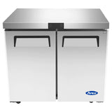 Atosa USA, Inc. MGF36FGR - Atosa Undercounter Freezer, Reach-in, Two-section