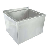 Empura EMS201612 - Mop Sink, 24"W X 20"D X 16.24"H, Bowl Made Of 18 Gauge 304 Stainless Steel