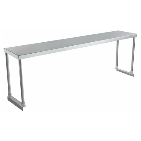 Stainless steel single-tier overshelf with U-shaped legs for Empura Stainless ESOS1260