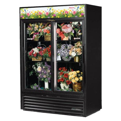 True Mfg. - General Foodservice GDM-47FC-HC-LD_BL - Floral Merchandiser, Two-section