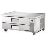True Mfg. - General Foodservice TRCB-52-HC - Refrigerated Chef Base, 51-7/8"W, One-piece 300 Series 18 Gauge Stainless Steel Top With V Edge