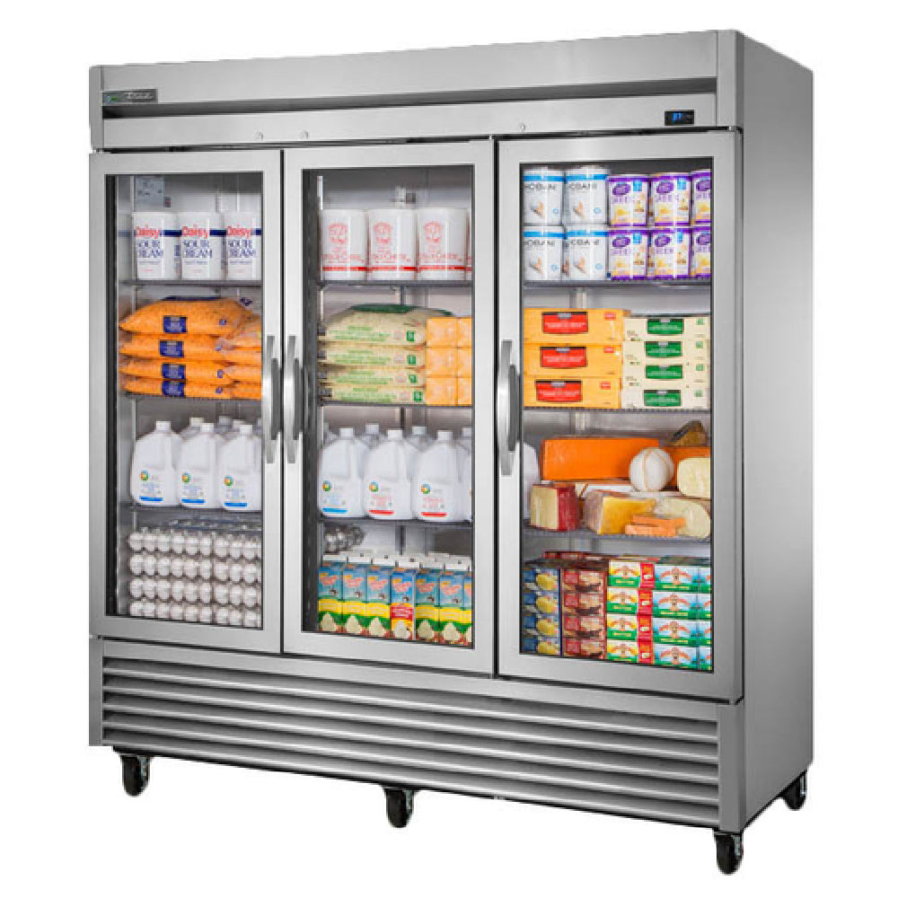 True Mfg. - General Foodservice T-72G-HC~FGD01 - Refrigerator, Reach-in, Three-section
