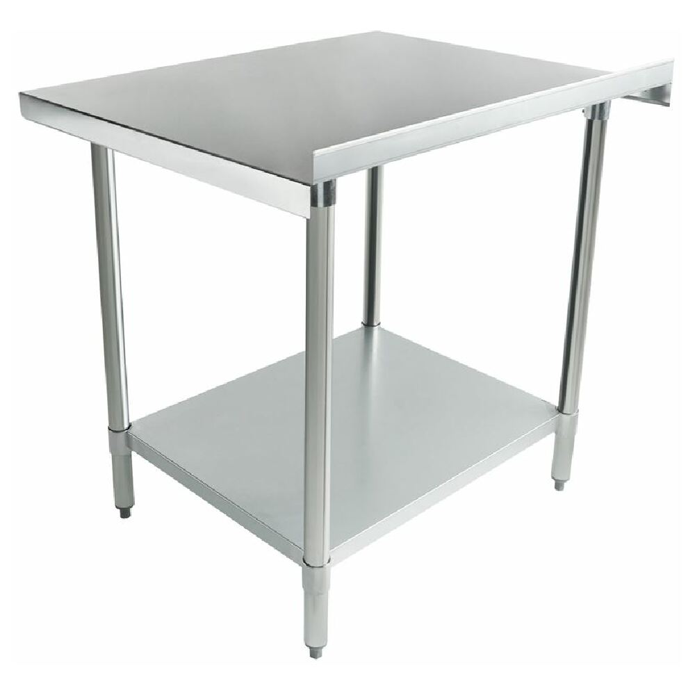 Stainless Steel Work Table with Adjustable Feet, Empura Economy Work Table, Two Shelves