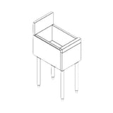 Perlick TS6U - TS Series Underbar Bottle Storage Bin, Insulated, 6"W X 18-9/16"D