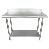 Empura Stainless SWT4B2448 Empura SUPER DUTY Work Table 24" X 48" 4 Inch Backsplash