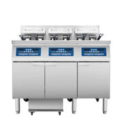 Atosa USA, Inc. AEFF-50-3T - Triple Vat Electric Fryer, Left & Middle Full Vat/right Split Vat