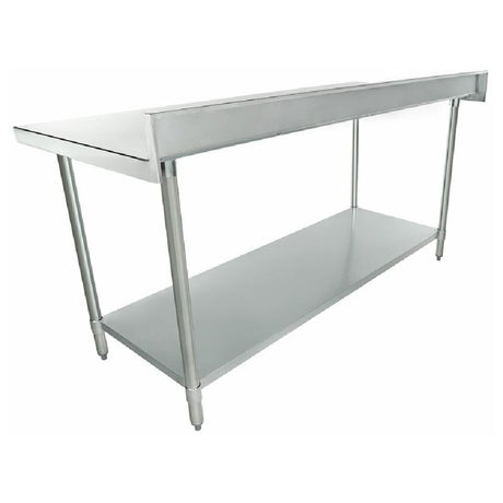 Stainless steel prep table with undershelf from Empura Standard Duty Work series