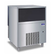 Commercial ice maker with stainless steel exterior and ventilation panel, model UNK0300AZ