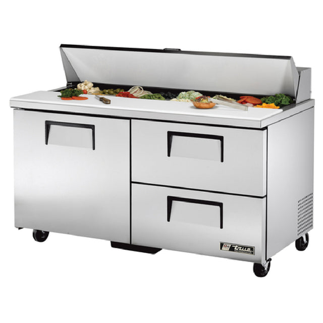 True Refrigeration TSSU-60-16D-2-HC_LH Sandwich/Salad Unit (16) 1/6 Size (4"D) Poly Pans