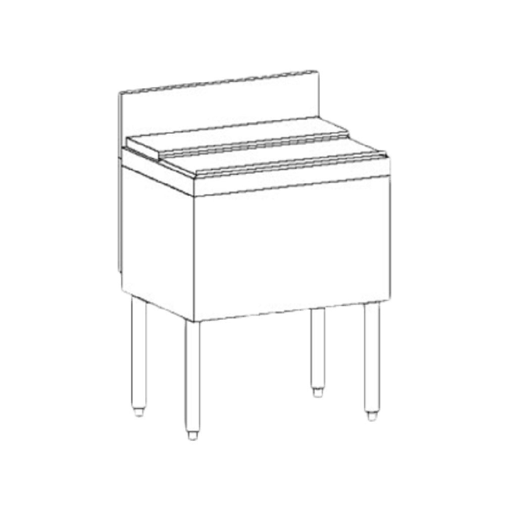 Perlick TS18IC - TS Series Underbar Ice Bin/Cocktail Unit, Modular, 18"W X 18-9/16"D