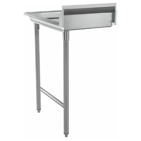 Empura ECDT24R clean dishtable features a straight design with raised edges and sturdy legs