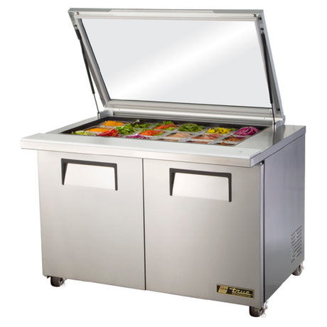 True Mfg. - General Foodservice TSSU-48-18M-B-FGLID-HC - Mega Top Sandwich/Salad Unit