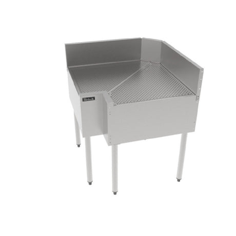 Perlick TSF90D-FI TSF Series Underbar Inside Corner Drainboard Pitched Drainboard Top