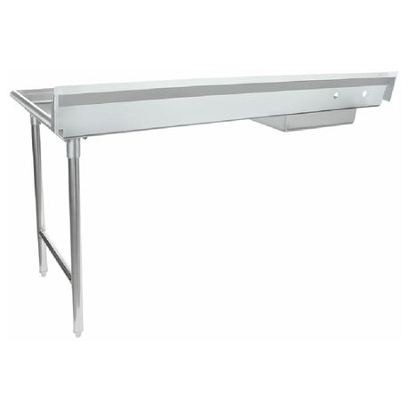 Stainless steel clean dish table with tubular legs for Empura ESDT72R Soiled Dishtable