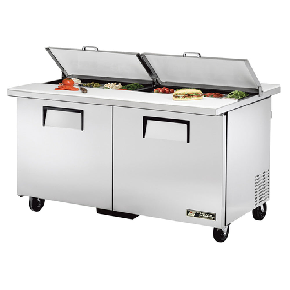 True Mfg. - General Foodservice TSSU-60-16-DS-ST-HC - Dual Side Sandwich/Salad Unit