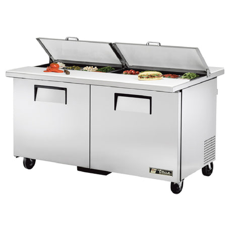 True Mfg. - General Foodservice TSSU-60-16-DS-ST-HC - Dual Side Sandwich/Salad Unit