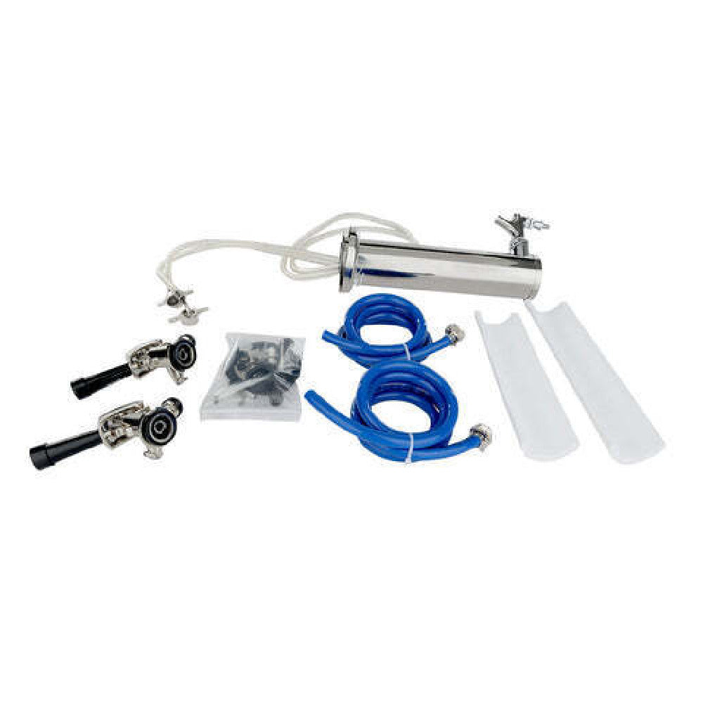 Empura E-KDD-TOWER-KIT-2 - Draft Beer Dispensing Tower Kit, Double Faucet, Compatible With E-KDD Draft Beer Dispensing Series