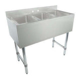 Empura EB3B101410 - Underbar Sink, 38"W X 18"D X 33.5"H Overall Size, 3-compartment