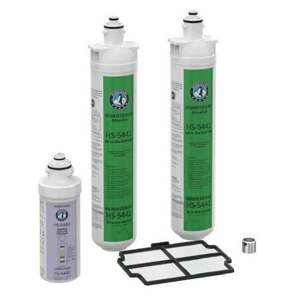 Hoshizaki HS-5504 6-Month Replacement Kit Includes: (2) Water Filters (1) Alkaline Chambers