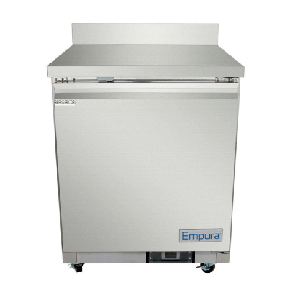 Empura E-KUC27W - Undercounter Reach-In Refrigerator, Work Top, 1 Swing Solid Door