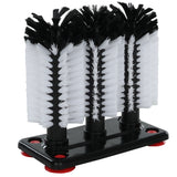Marston Chemical 300016 Triple Glass Washing Brush Bar Glassware Cleaner With Base 3 Brushes