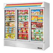 True Refrigeration GDM-72F-LTF-HC~TSL01 Freezer Merchandiser Three-section