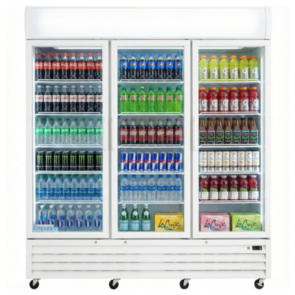 Empura EGM-75W - Refrigerated Merchandiser, 78.15"W X 32.28"D X 81.02"H, 66.6 Cu. Ft. Capacity
