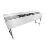 Empura EB3B101410LR19 - Underbar Sink, 72"W X 18"D X 33.5"H Overall Size, 3-compartment
