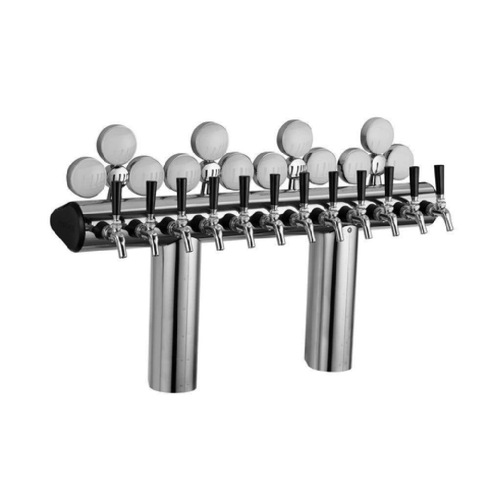 Perlick 66500P-10BIM - Illuminated Winged Bridge Draft Tower, Countertop, 30-3/4"W X 22-1/4"H O.A.