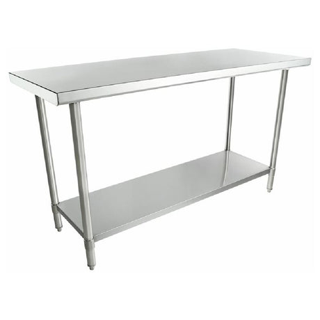 Stainless Steel Work Table with Undershelf from Empura Super Duty 24’’ X 60’’ Duty Work Table